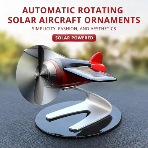  Solar Airplane Car Decoration Ornament cashymart