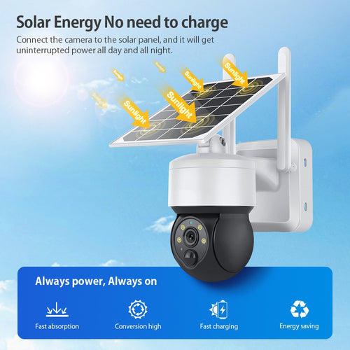  Solar-Powered 4G Wireless Outdoor Security Camera cashymart