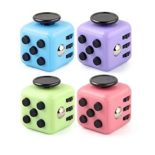  Solid Color Fidget Decompression Dice for Stress Relief cashymart