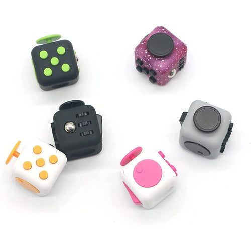  Solid Color Fidget Decompression Dice for Stress Relief cashymart