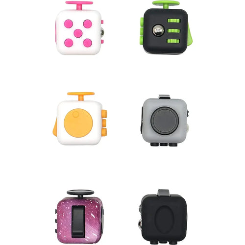  Solid Color Fidget Decompression Dice for Stress Relief cashymart
