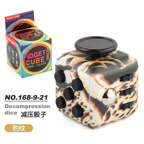  Solid Color Fidget Decompression Dice for Stress Relief cashymart