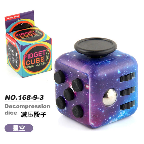  Solid Color Fidget Decompression Dice for Stress Relief cashymart