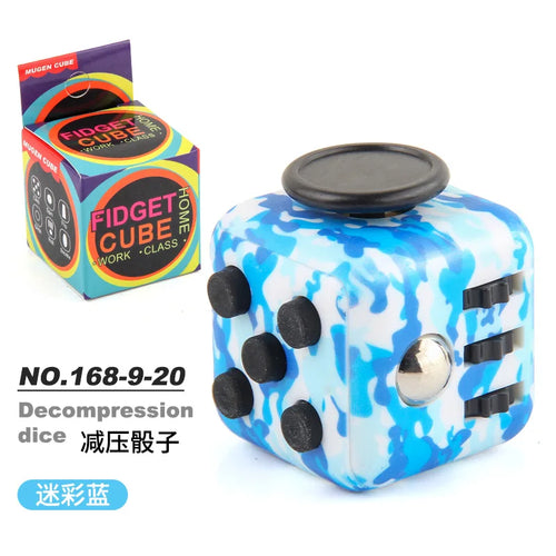  Solid Color Fidget Decompression Dice for Stress Relief cashymart