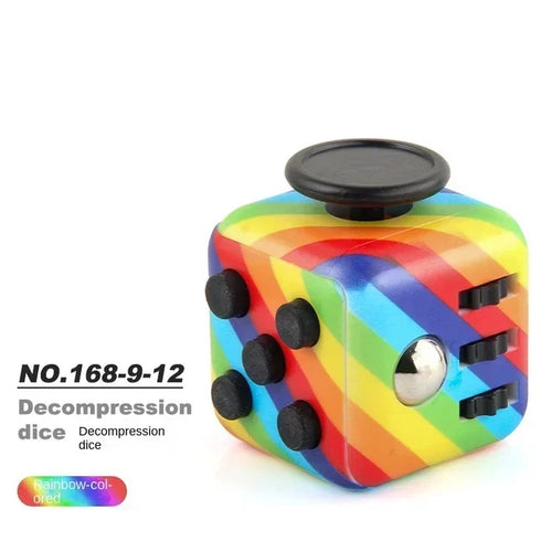  Solid Color Fidget Decompression Dice for Stress Relief cashymart