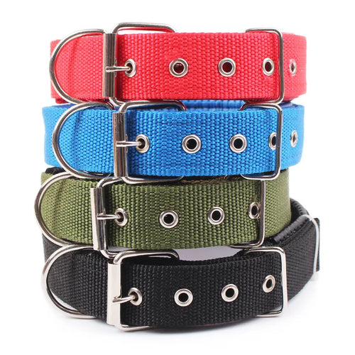  Solid Nylon Dog Collars for All Breeds cashymart