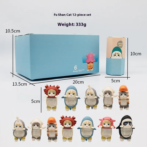  Sonny Angel Mofusand Shark Cat Mini Doll cashymart