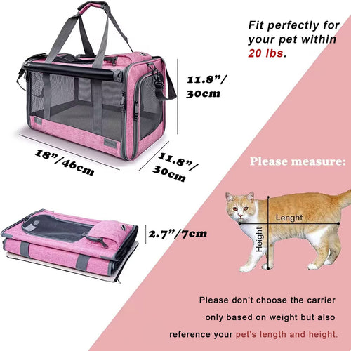  Spacious Soft-Sided Pet Carrier cashymart