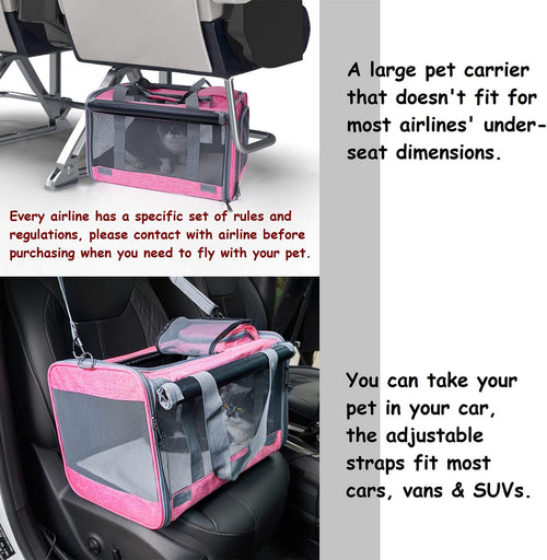  Spacious Soft-Sided Pet Carrier cashymart