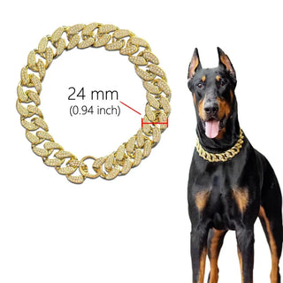  Sparkle Bulldog Necklace Dog Collar Accessories cashymart