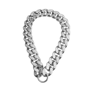  Sparkle Bulldog Necklace Dog Collar Accessories cashymart
