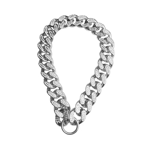  Sparkle Bulldog Necklace Dog Collar Accessories cashymart