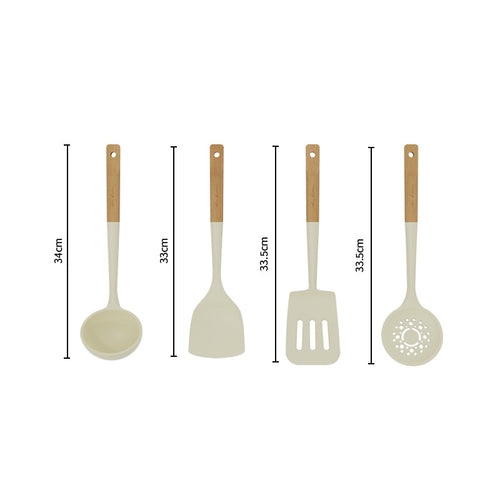  Spatula Spoon Colander Kitchen Utensils Set cashymart