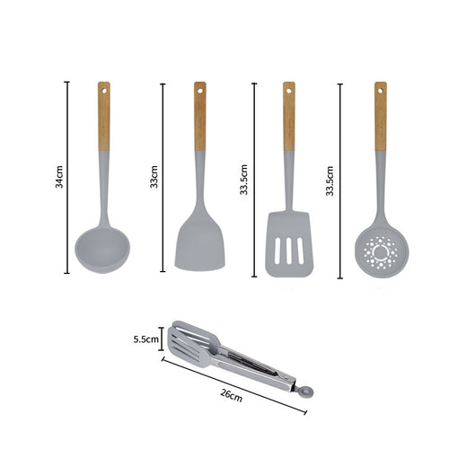  Spatula Spoon Colander Kitchen Utensils Set cashymart