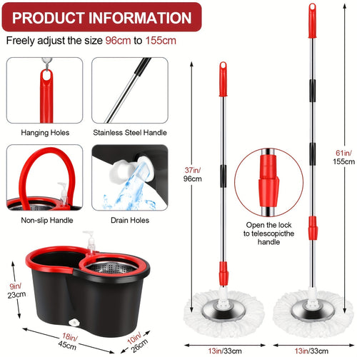  Spin Mop Set cashymart