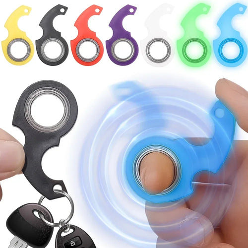  Spinner Stress Toy Keychain Fidget Ring cashymart