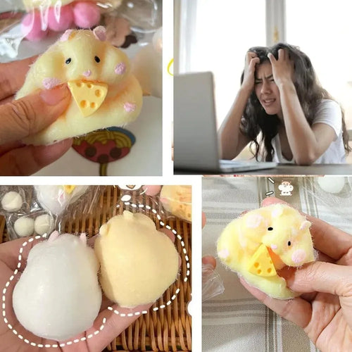  Squishy Hamster Toy Cute Desktop Decor cashymart