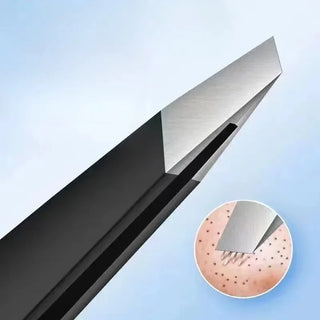  Stainless Steel Black Eyebrow Tweezer Tools cashymart