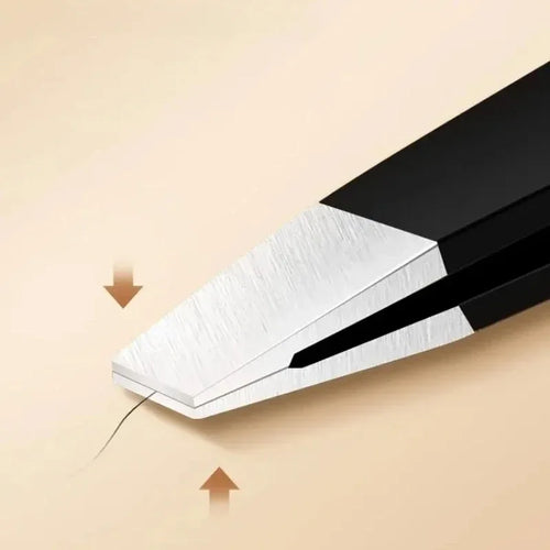  Stainless Steel Black Eyebrow Tweezer Tools cashymart