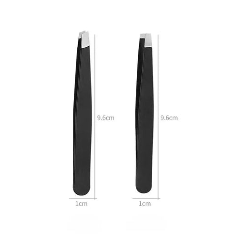  Stainless Steel Black Eyebrow Tweezer Tools cashymart