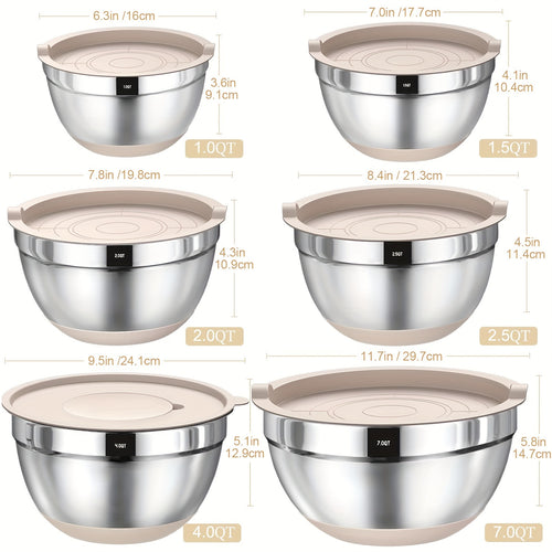  Stainless Steel Mixing Bowls Set cashymart