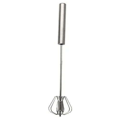  Stainless Steel Rotary Whisk with Wood Handle cashymart