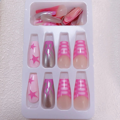  Star Design Press-On Nails cashymart