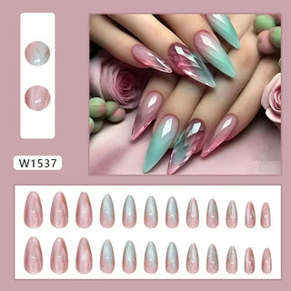  Stiletto Press-On Nails Set cashymart