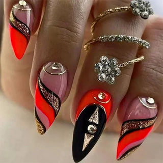 Stiletto Press-On Nails Set cashymart