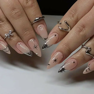  Stiletto Press-On Nails Set cashymart