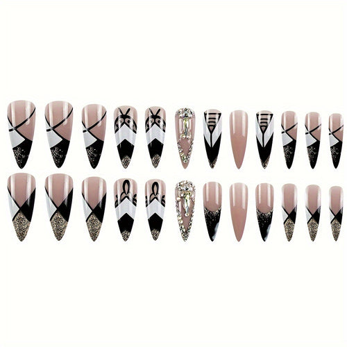  Stiletto Press-On Nails cashymart