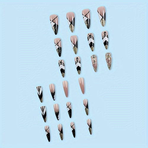  Stiletto Press-On Nails cashymart