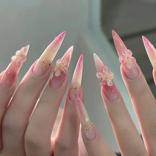 Stylish Almond Ballerina Press-On Nails cashymart