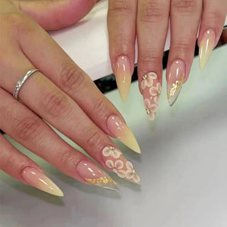  Stylish Almond Ballerina Press-On Nails cashymart