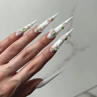  Stylish Almond Ballerina Press-On Nails cashymart