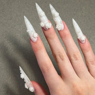  Stylish Almond Ballerina Press-On Nails cashymart