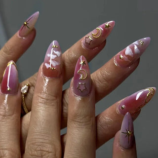  Stylish Almond Ballerina Press-On Nails cashymart