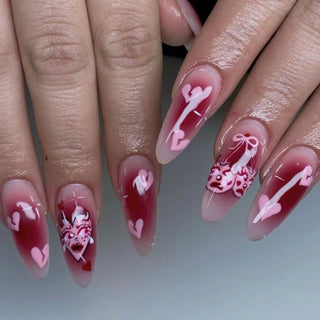  Stylish Almond Ballerina Press-On Nails cashymart