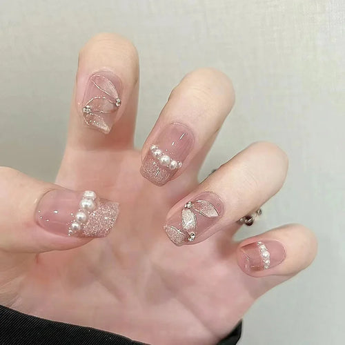  Stylish Butterfly Camellia Coffin Nails cashymart