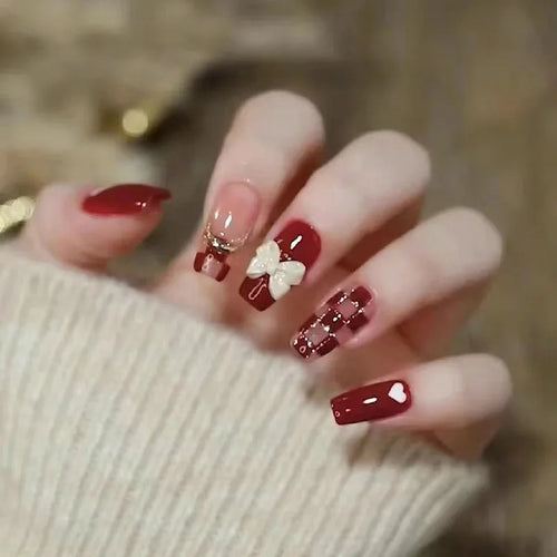  Stylish Butterfly Camellia Coffin Nails cashymart