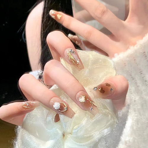  Stylish Butterfly Camellia Coffin Nails cashymart