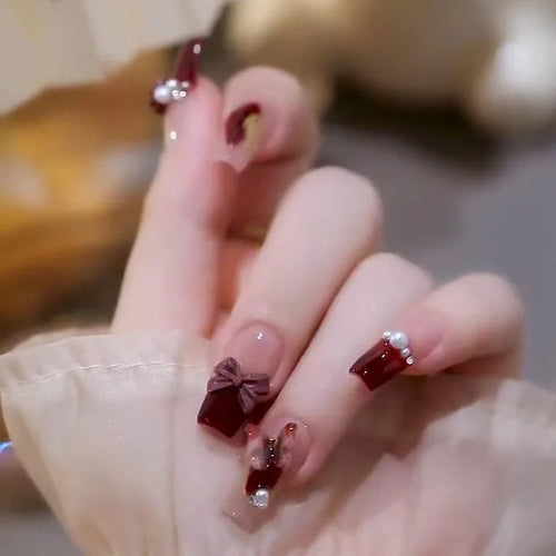  Stylish Butterfly Camellia Coffin Nails cashymart