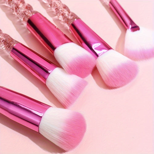  Stylish Glitter Handle Makeup Brush Set cashymart