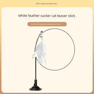  Suction Cup Cat Toy: Long Brush Holder cashymart