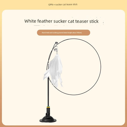  Suction Cup Cat Toy: Long Brush Holder cashymart