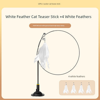  Suction Cup Cat Toy: Long Brush Holder cashymart