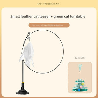  Suction Cup Cat Toy: Long Brush Holder cashymart