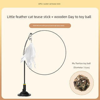  Suction Cup Cat Toy: Long Brush Holder cashymart