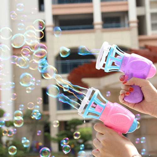  Summer Children's Electric Fan Bubble Gun Machine Water Toys cashymart