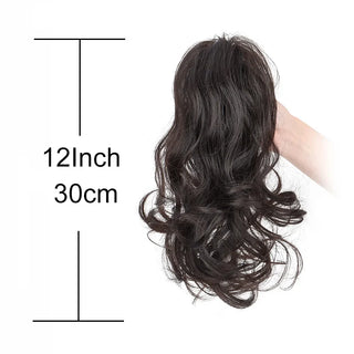  Synthetic 12 Inch Curly Ponytail Clip Extensions cashymart